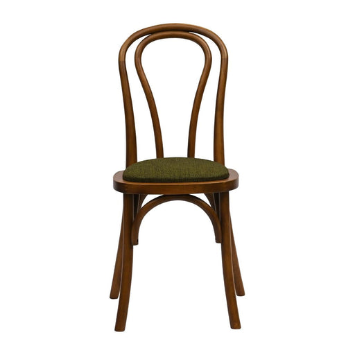 Hoop Back Dining Chair in Weathered Oak with Shetland Forest Seat (2 Pack) Everyday