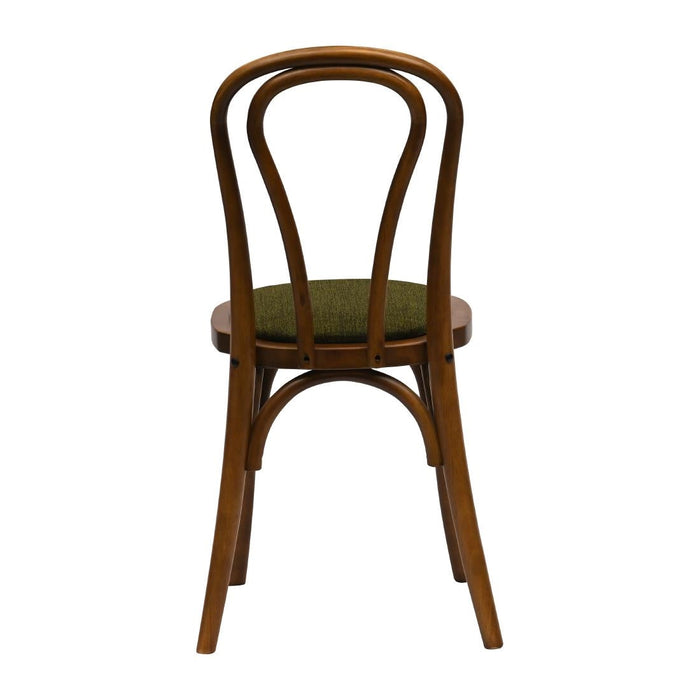 Hoop Back Dining Chair in Weathered Oak with Shetland Forest Seat (2 Pack) Everyday