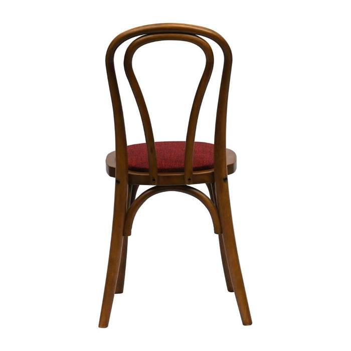 Hoop Back Dining Chair in Weathered Oak with Shetland Scarlett Seat (2 Pack) Everyday