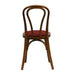 Hoop Back Dining Chair in Weathered Oak with Shetland Scarlett Seat (2 Pack) Everyday