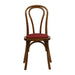 Hoop Back Dining Chair in Weathered Oak with Shetland Scarlett Seat (2 Pack) Everyday
