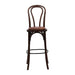 Hoop Back Bar Chair in Dark Walnut with Bison Espresso Seat Everyday