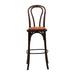 Hoop Back Bar Chair in Dark Walnut with Bison Tan Seat Everyday