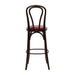 Hoop Back Bar Chair in Dark Walnut with Bison Bordeaux Seat Everyday