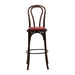 Hoop Back Bar Chair in Dark Walnut with Bison Bordeaux Seat Everyday
