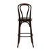 Hoop Back Bar Chair in Dark Walnut with Bison Cedar Seat Everyday