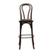 Hoop Back Bar Chair in Dark Walnut with Bison Cedar Seat Everyday