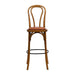 Hoop Back Bar Chair in Weathered Oak with Bison Tan Seat Everyday