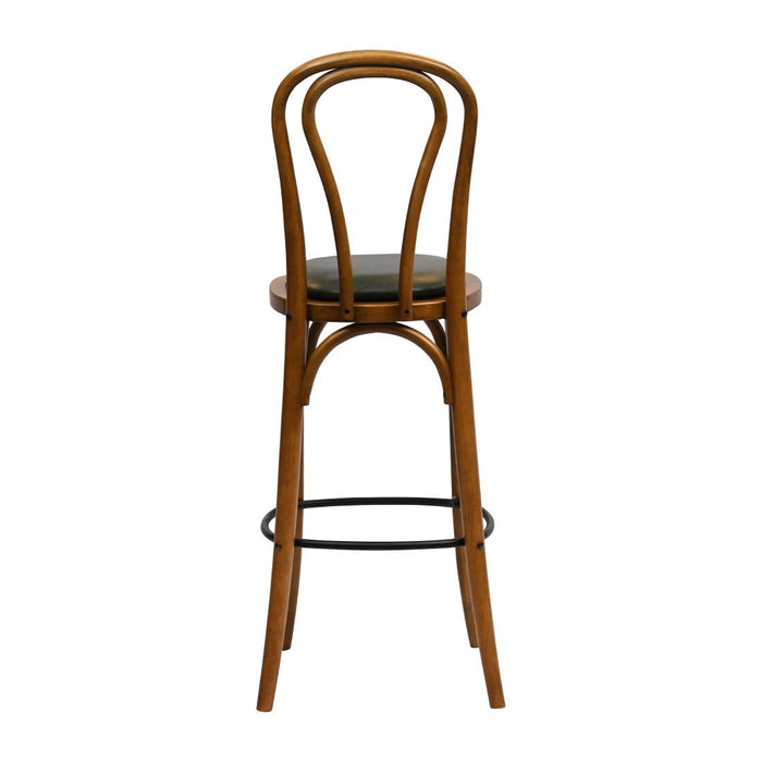 Hoop Back Bar Chair in Weathered Oak with Bison Cedar Seat Everyday