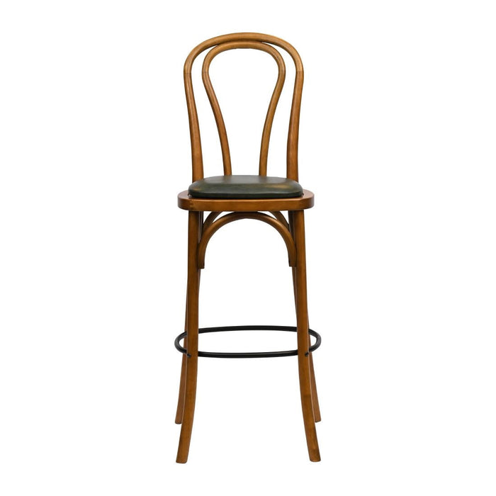 Hoop Back Bar Chair in Weathered Oak with Bison Cedar Seat Everyday