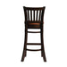 Manhattan Bar Chair in Dark Walnut with Bison Tan Seat Everyday