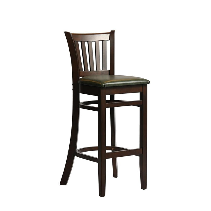 Manhattan Bar Chair in Dark Walnut with Bison Cedar Seat Everyday