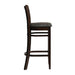 Manhattan Bar Chair in Dark Walnut with Shetland Smoke Seat Everyday
