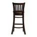 Manhattan Bar Chair in Dark Walnut with Shetland Smoke Seat Everyday