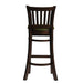 Manhattan Bar Chair in Dark Walnut with Shetland Forest Seat Everyday