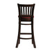 Manhattan Bar Chair in Dark Walnut with Shetland Scarlett Seat Everyday