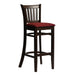 Manhattan Bar Chair in Dark Walnut with Shetland Scarlett Seat Everyday
