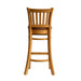 Manhattan Bar Chair in Soft Oak with Bison Espresso Seat Everyday