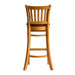 Manhattan Bar Chair in Soft Oak with Bison Bordeaux Seat Everyday