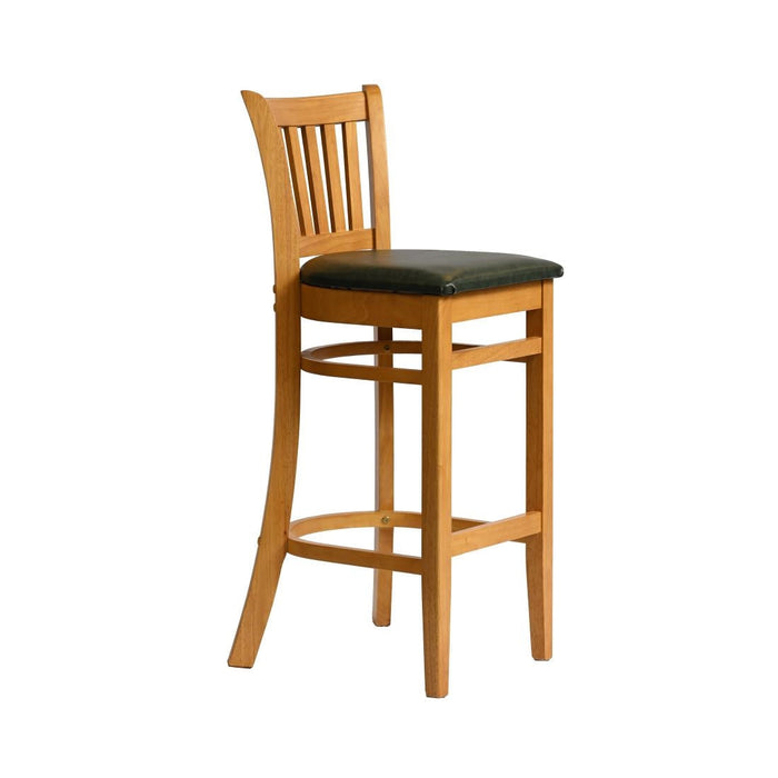 Manhattan Bar Chair in Soft Oak with Bison Cedar Seat Everyday