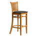 Manhattan Bar Chair in Soft Oak with Shetland Smoke Seat Everyday