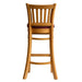 Manhattan Bar Chair in Soft Oak with Shetland Scarlett Seat Everyday