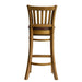 Manhattan Bar Chair in Weathered Oak with Bison Espresso Seat Everyday