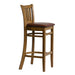 Manhattan Bar Chair in Weathered Oak with Bison Espresso Seat Everyday