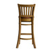 Manhattan Bar Chair in Weathered Oak with Bison Tan Seat Everyday