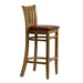 Manhattan Bar Chair in Weathered Oak with Bison Bordeaux Seat Everyday