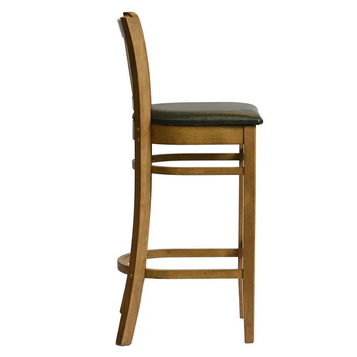 Manhattan Bar Chair in Weathered Oak with Bison Cedar Seat Everyday
