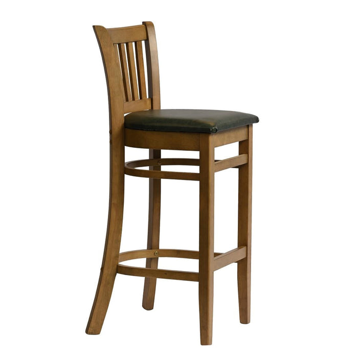 Manhattan Bar Chair in Weathered Oak with Bison Cedar Seat Everyday