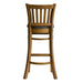 Manhattan Bar Chair in Weathered Oak with Shetland Smoke Seat Everyday
