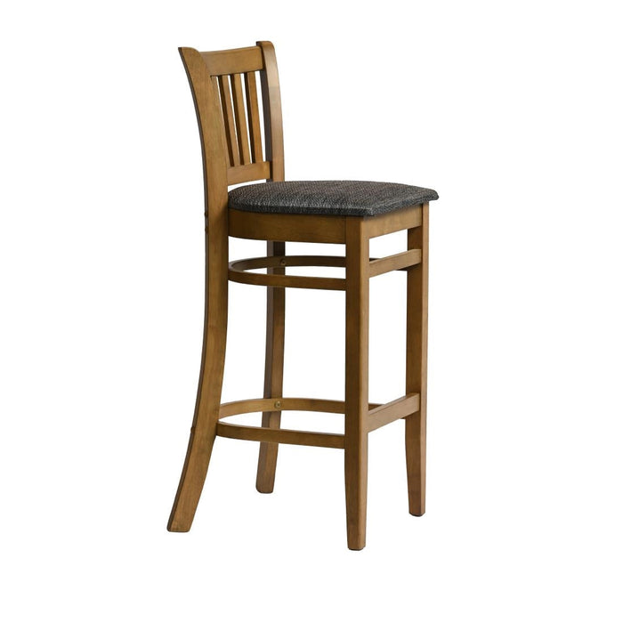 Manhattan Bar Chair in Weathered Oak with Shetland Smoke Seat Everyday