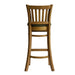 Manhattan Bar Chair in Weathered Oak with Shetland Forest Seat Everyday