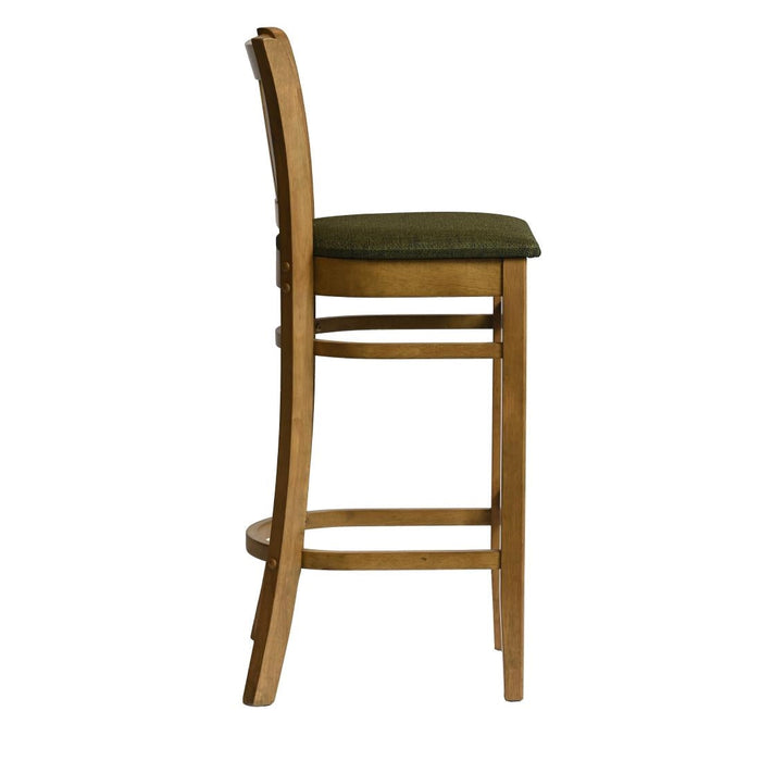 Manhattan Bar Chair in Weathered Oak with Shetland Forest Seat Everyday