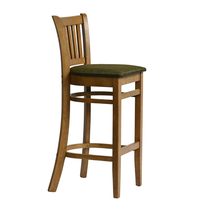 Manhattan Bar Chair in Weathered Oak with Shetland Forest Seat Everyday