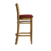 Manhattan Bar Chair in Weathered Oak with Shetland Scarlett Seat Everyday