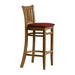 Manhattan Bar Chair in Weathered Oak with Shetland Scarlett Seat Everyday