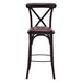Bristol Bar Chair in Dark Walnut with Bison Espresso Seat Everyday