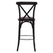 Bristol Bar Chair in Dark Walnut with Bison Espresso Seat Everyday