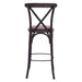 Bristol Bar Chair in Dark Walnut with Bison Bordeaux Seat Everyday