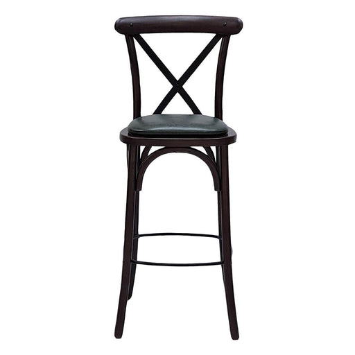 Bristol Bar Chair in Dark Walnut with Bison Cedar Seat Everyday