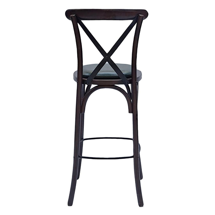 Bristol Bar Chair in Dark Walnut with Bison Cedar Seat Everyday
