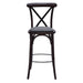 Bristol Bar Chair in Dark Walnut with Shetland Smoke Seat Everyday