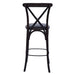 Bristol Bar Chair in Dark Walnut with Shetland Smoke Seat Everyday