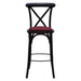 Bristol Bar Chair in Dark Walnut with Shetland Scarlett Seat Everyday