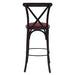 Bristol Bar Chair in Dark Walnut with Shetland Scarlett Seat Everyday