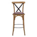 Bristol Bar Chair in Weathered Oak with Bison Espresso Seat Everyday