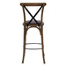 Bristol Bar Chair in Weathered Oak with Bison Espresso Seat Everyday